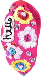 Vente en gros Bandeau unisexe tressé blanc de luxe Bandeau de cheveux de licorne en tissu personnalisé pour un usage quotidien pour les enfants - Product Image 3