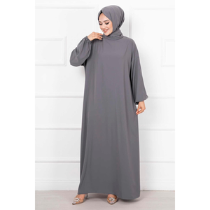 Hijab chal vestido de oración color humo - Product Image 5