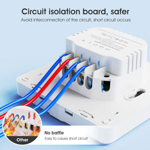 Interruptor de Pared Inteligente Tuya WiFi RF433 EU, 110-250V, Sin Cable Neutro, Temporizador, Control por Voz, Compatible con <span class=keywords><strong>Alexa</strong></span> y <span class=keywords><strong>Google</strong></span> Home - Product Image 4