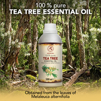 Minyak Esensial Tea Tree 500ml Aromatika Melaleuca Alternifolia Minyak Daun untuk Salon Spa, Pijat, Mandi, dan Perawatan Rambut