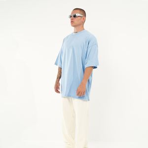 Camisetas de algodón 100% de calidad premium para hombre de último diseño de secado rápido y cómodas con bordado - Product Image 3