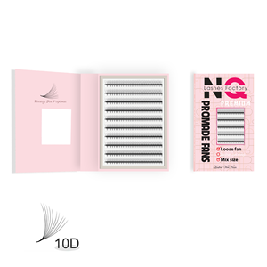 NQ 2025 Newest Pre-Fanned Eyelash Extension Tower Fast Premade Fans Handmade CC/Curl DD Sparkle False Eyelashes 5D 4D Natural - Product Image 4