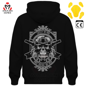 Sweat à capuche en polaire pour moto de qualité supérieure - Conception coupe-vent pour l'hiver % Polyester 220g Polaire épais pour les motards - Product Image 1