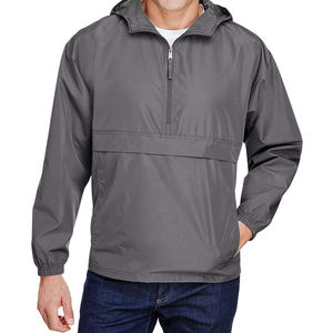 Veste de pluie pour homme à fermeture éclair sur le côté, respirante, sur mesure, vente en gros, vêtements d'hiver, coupe-vent, vestes de pluie - Product Image 1