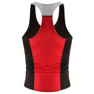 Débardeur de sport OEM personnalisé pour homme, décontracté, écologique, respirant, extensible dans les 4 sens, séchage rapide, en polyester/coton uni - Product Image 2