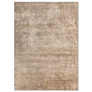 Entropy Ivory Hand Knotted Wool Silk <b>Rug</b> AKWS-3033 Rectangular Abstract Pattern for Home Hallway for Living Room Handmade <b>Rug</b> - Product Image 1