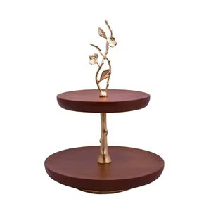 Support à gâteau rond en bois pour décoration de mariage, outil de présentation, logo et couleur personnalisés, design écologique, compatible lave-vaisselle, exportateur indien - Product Image 4