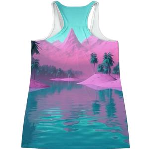 Débardeur de course sans manches pour femme 2025, impression en relief, coupe courte, logo avant, style urbain, séchage rapide, vente en gros - Product Image 5