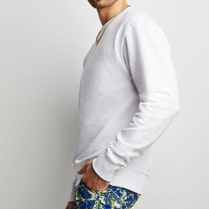 Sudaderas cómodas blandidas de algodón de alta calidad, sudadera holgada superior, sudadera básica de cuello redondo - Product Image 2