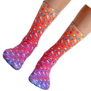 Chaussette sublimation homme chaussette personnalisée entièrement sublimée dernière conception chaussettes douces à séchage rapide - Product Image 5