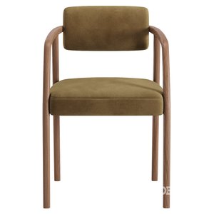 Chaise de salle à manger nordique simple en bois massif fauteuil de maison au design moderne avec matériau PC pour une utilisation en extérieur dans les hôtels et les restaurants - Product Image 3