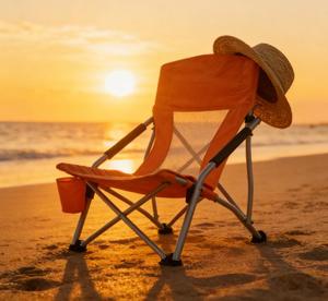 Chaise de <span class=keywords><strong>plage</strong></span> d'extérieur - Pliable et légère <span class=keywords><strong>avec</strong></span> dossier réglable pour la <span class=keywords><strong>plage</strong></span>, la <span class=keywords><strong>piscine</strong></span> et le camping - Product Image 6