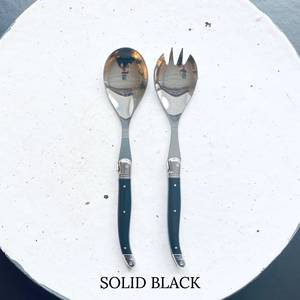 Serveurs à salade en argent poli avec poignée en acrylique pour les événements à usage domestique et l'approvisionnement en restauration en provenance d'Inde - Product Image 3