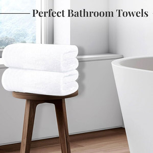 Logo fait sur commande à séchage rapide mou superbe de serviettes en bambou écologiques d'hôtel de coton disponible pour l'usage d'hôtel - Product Image 5