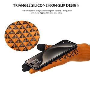 Gants d'hiver chauds et durables pour hommes Running Comfort Grip Respirant Surface Construit à partir de polyester résistant à l'eau de qualité supérieure - Product Image 3