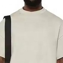 OEM poids lourd 300 GSM 100% coton T-Shirt pour hommes Boxy Fit Drop Shoulder Oversized Custom Logo Print Digital Printing Method - Product Image 5