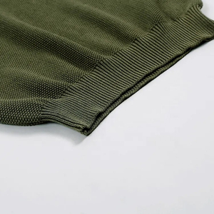 Suéter de cuello redondo para hombre, suéter de punto liso para hombre, ajuste Regular, estilo de manga larga, sudadera para hombre, 100% básico, mezcla de algodón - Product Image 5