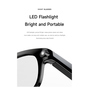 แว่นตาอัจฉริยะ Ai Smart Glasses S บันทึกวิดีโอ 1080P พร้อมควบคุมผ่านแอป สำหรับระบบนำทาง AR เครื่องเล่นเพลง โทรออก และแปลภาษาแบบเรียลไทม์ - Product Image 6