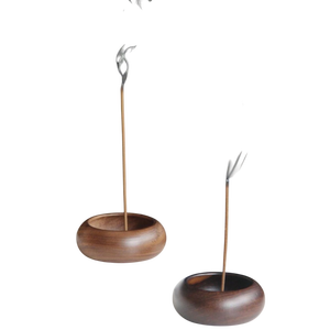 Walnut Wooden <b>Incense</b> <b>Holder</b> <b>for</b> <b>Sticks</b> With Ash Catcher Ramadan Gifts Eid Mubarak Home Frangrance <b>Incense</b> <b>Holder</b> - Product Image 3
