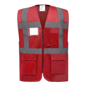 Chaleco de Seguridad de Alta Visibilidad Personalizado, Ropa de Trabajo Reflectante, Chaleco de Seguridad Fluorescente Naranja Amarillo de Alta Visibilidad, Reflectante, Unisex - Product Image 2