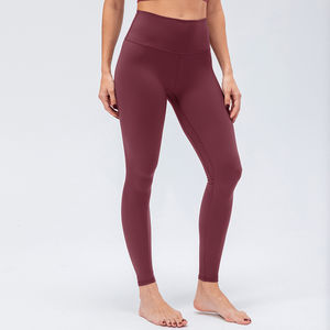 Femmes 2024 meilleur noir taille haute Yoga pantalon Spandex Gym entraînement Leggings XXS taille élastique taille Sublimation couleur unie bout à bout - Product Image 2