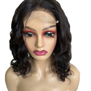 Perruque vietnamienne dentelle frontale HD Remy cheveux 100% naturel crépus bouclés vague profonde Double dessiné cuticule bande Ins Extensions - Product Image 6