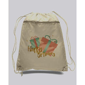 Sacs fourre-tout personnalisés avec logo, sacs à cordon en polyester pour cadeaux promotionnels - POL11 - Product Image 4