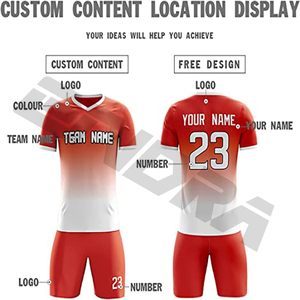 Logo personnalisé en gros sérigraphie club de football équipe de football pour hommes maillot de football personnalisé uniforme de football - Product Image 3