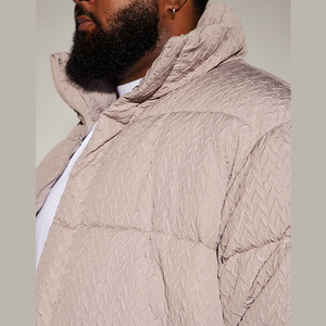 Vestes épaisses et chaudes avec logo personnalisé Vestes bouffantes d'hiver décontractées de haute qualité Veste d'extérieur pour hommes - Product Image 4