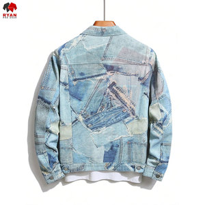 Chaqueta Vaquera Personalizada Ryan Pro Gear para Hombre, Tela Transpirable Antiarrugas con Logotipo Personalizado, ODM OEM - Product Image 2