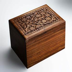 NUEVA URNA DE COLOR CEREZO DE MADERA RESISTENTE AL POR MAYOR PEDIDOS A GRANEL URNA DE MADERA FANCY LIQUIDACION VENTA CALIENTE URNA DE MADERA CON DESCUENTO - Product Image 5