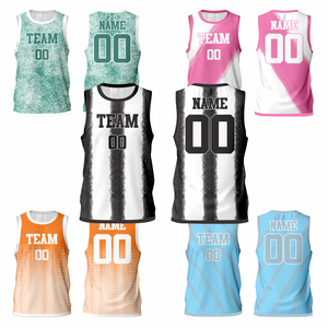 Vente en gros d'usine, uniformes de basket-ball pour adultes personnalisés, séchage rapide, grande taille, réversibles, 100% polyester, sans manches, coupe athlétique - Product Image 1