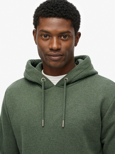 Sweat à capuche unisexe surdimensionné personnalisé Sweat à capuche en polaire lourde Sweat à capuche de couleur unie en couleur verte - Product Image 4