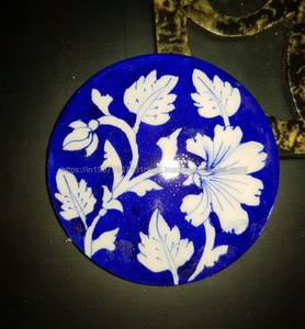 Multicolor Handmade <b>Ceramic</b> Round <b>Coasters</b> Set Eco-Friendly Modern Design Assorted Patterns - Product Image 5