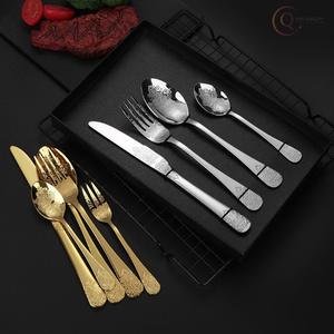 Juego de Cubiertos de Acero Inoxidable de Lujo para Mesas de Comedor |   Juego de Cubiertos Ecológicos (Cuchara, Tenedor y Cuchillo) para Regalos en Fiestas y Hogar - Product Image 5