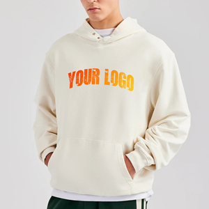 เสื้อฮู้ดดี้พิมพ์ลายสตรีทแวร์แบบสั่งทำพิเศษ ผ้าคอตตอน 100% คุณภาพสูง เนื้อหนา สีดำ ทรงหลวม สวมใส่สบาย สำหรับผู้ชาย - Product Image 1