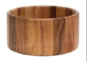 Cuenco de madera de acacia para servir, nuevo cuenco para servir comida, cuenco nuevo a precio al por mayor, nuevo plato de madera - Product Image 4
