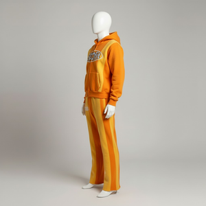 Conjunto Deportivo de Algodón con Capucha y Pantalones Anchos 2 en 1 para Hombre, Personalizado con Impresión OEM, Transpirable y Ecológico - Product Image 3
