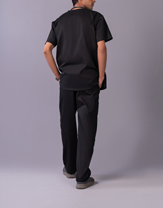 ชุดสครับพยาบาลชุดเครื่องแบบนุ่มชุดเครื่องแบบคลินิกทันตกรรมชุดสำหรับขัดพยาบาลชุดที่มีสไตล์สำหรับผู้ชายชุดขัดโรงพยาบาลในฤดูร้อนสำหรับผู้ชาย - Product Image 4