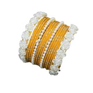 Customized Velvet Fabric <b>Copper</b> Alloy Bangle Churian Sets Trendy Silver Plated High-grade <b>for</b> <b>Women</b> Latest Festive Eid Party - Product Image 1