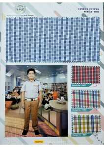 ผ้าฝ้ายโพลีเอสเตอร์ตรวจสอบสม่ำเสมอผ้าทอวัสดุสำหรับใส่ไปโรงเรียน - Product Image 6