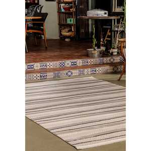 Alfombra Netline BY045, Diseño Moderno Gris, Polipropileno y Poliéster Duraderos, Fácil de Limpiar, Antideslizante, para Uso Doméstico - Product Image 2