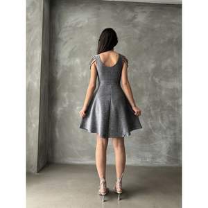 Robes de cocktail en gros Topshow Silver Glitter - Product Image 1