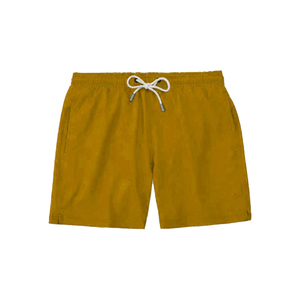 Solid Color Mid Waist Eco-Friendly Beach Shorts for Men Custom Sizes Wholesale for B2B Retailers - Product Image 4