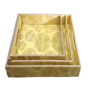 Nouveau plateau de service en incrustation MDF de qualité supérieure et de bonne couleur plateau de service en incrustation d'os - Product Image 6