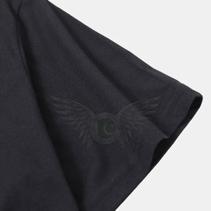 T-shirt col rond pour hommes 100% coton à séchage rapide et manches courtes à motif uni pour adultes - Product Image 6