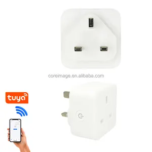 Soket Plug Pintar Nirkabel, Kit Rumah Diaktifkan WIFI, Plug Cerdas UK/EU/US Tanpa Kabel, Cocok untuk Amzaon Alexa Google Home