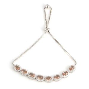 925 Sterling <b>Silver</b> Antourage <b>Bracelet</b> with Zultanite Oval Stone Moissanite <b>Bangle</b> - Product Image 1