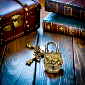 Tiger Brand Smart Brass Padlock Golden Antique-Inspired <b>Lock</b> with <b>Keys</b> Functional Working Brass-made Security Device - Product Image 6