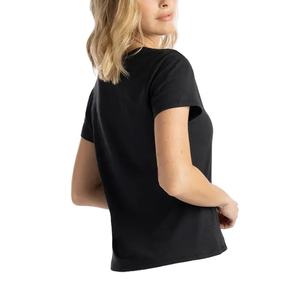 Camisetas de Algodón Lisas, Estilo Urbano, Teñidas, al por Mayor, con Logotipo Personalizado, Camisetas de Cuello en V para Mujer de la Mejor Calidad - Product Image 4